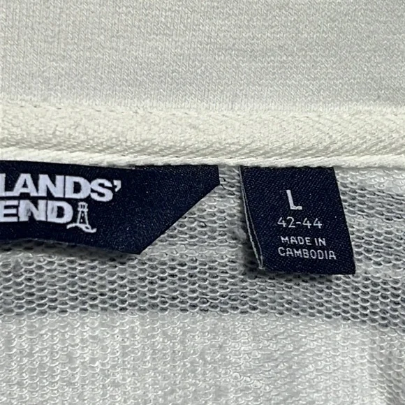 Lands’ End nautical cotton-blend sweater L - Picture 4 of 6